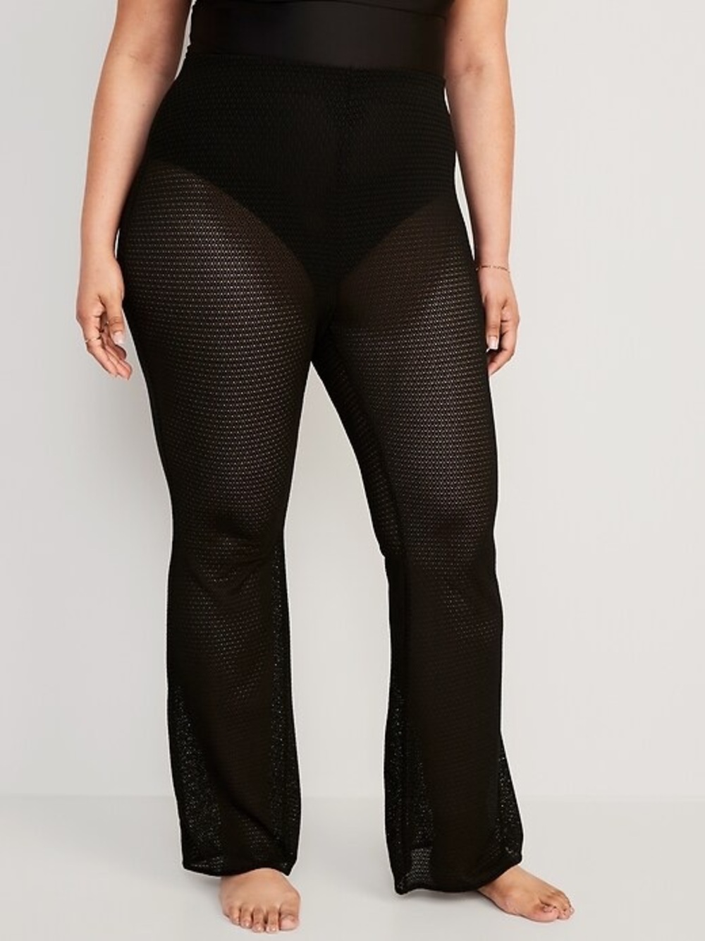 Old Navy High-Waisted Crochet Flare Cover-Up Pants